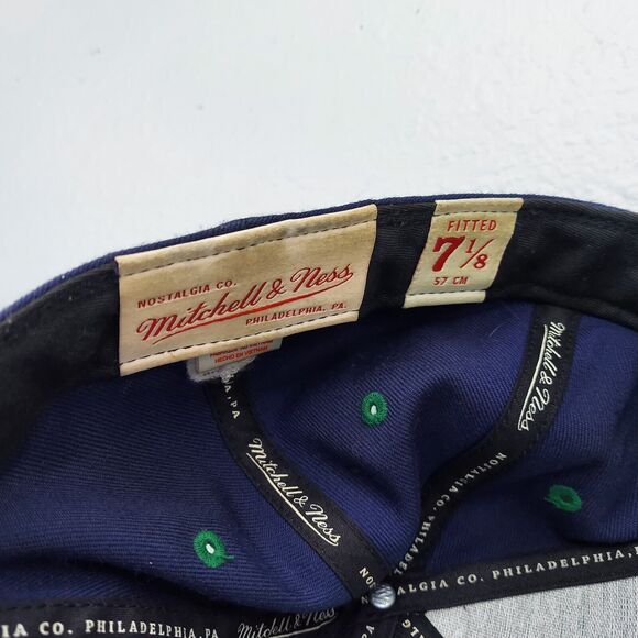 Dallas Mavericks NBA Mitchell & Ness Hat Cap Blue /Green Fitted 7-1/8 (57CM) - Picture 8 of 10